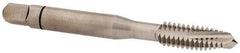 Balax - 1/4-20 UNC, 3 Flute, Bright Finish, Powdered Metal Spiral Point Tap - Plug Chamfer, Right Hand Thread, 2-1/2" OAL, 0.83" Thread Length, 0.255" Shank Diam, 2B Class of Fit, Series BX100 - Exact Industrial Supply