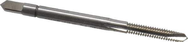 Balax - #5-40 UNC, 3 Flute, Bright Finish, Powdered Metal Spiral Point Tap - Plug Chamfer, Right Hand Thread, 1-15/16" OAL, 0.62" Thread Length, 0.141" Shank Diam, Series BX150 - Exact Industrial Supply