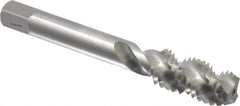 Balax - 1/2-13 UNC 3 Flute Modified Bottoming Spiral Flute Tap - Powdered Metal, Bright Finish, 3-3/8" OAL, Right Hand Flute, Right Hand Thread, Oversize, H7, Series BX200 - USA Tool & Supply
