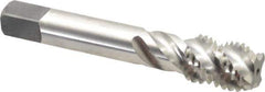 Balax - 3/4-10 UNC 4 Flute Modified Bottoming Spiral Flute Tap - Powdered Metal, Bright Finish, 4-1/4" OAL, Right Hand Flute, Right Hand Thread, H3, Series BX200 - USA Tool & Supply