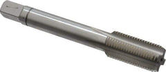 Balax - 1/2-20 UNF 3B 4 Flute Bright Finish Cobalt Straight Flute Machine Tap - Bottoming, Right Hand Thread, 3-3/8" OAL, 1" Thread Length, H3 Limit, Oversize - USA Tool & Supply