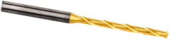 Kennametal - 19.4mm, 140° Point, Spiral Flute, Solid Carbide Taper Length Drill Bit - Multilayer TiAlN Finish, 148mm Flute Length, 200mm OAL, Series B053A-CPG - USA Tool & Supply