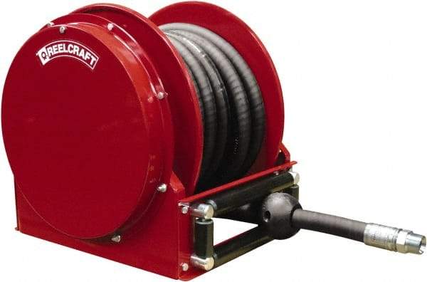 Reelcraft - 50' Spring Retractable Hose Reel - 250 psi, Hose Included - USA Tool & Supply