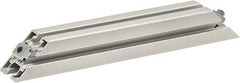 80/20 Inc. - 40mm Wide, Open Shelving Accessory/Component - Aluminum, Clear Anodized Finish, 320mm Long, Use with 4545 - USA Tool & Supply