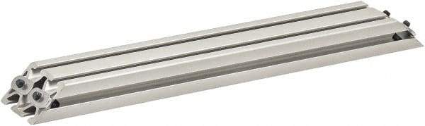 80/20 Inc. - 25mm Wide, Open Shelving Accessory/Component - Aluminum, Clear Anodized Finish, 320mm Long, Use with 2550 - USA Tool & Supply