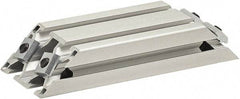 80/20 Inc. - 25mm Wide, Open Shelving Accessory/Component - Aluminum, Clear Anodized Finish, 160mm Long, Use with 3060 - USA Tool & Supply