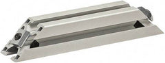 80/20 Inc. - 25mm Wide, Open Shelving Accessory/Component - Aluminum, Clear Anodized Finish, 160mm Long, Use with 3030 - USA Tool & Supply