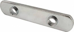 80/20 Inc. - 16mm Wide, Open Shelving Accessory/Component - Bright Zinc Finish, 75mm Long, Use with 40 Series - USA Tool & Supply