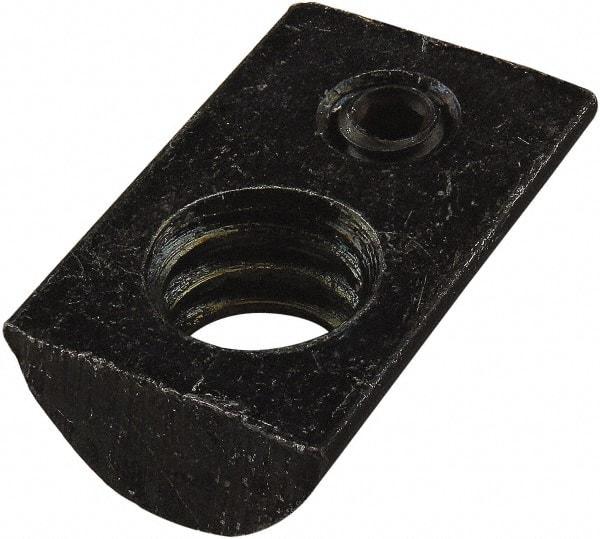 80/20 Inc. - 10.03mm Wide, Open Shelving Accessory/Component - Black Zinc Finish, 16mm Long, Use with 25 Series - USA Tool & Supply