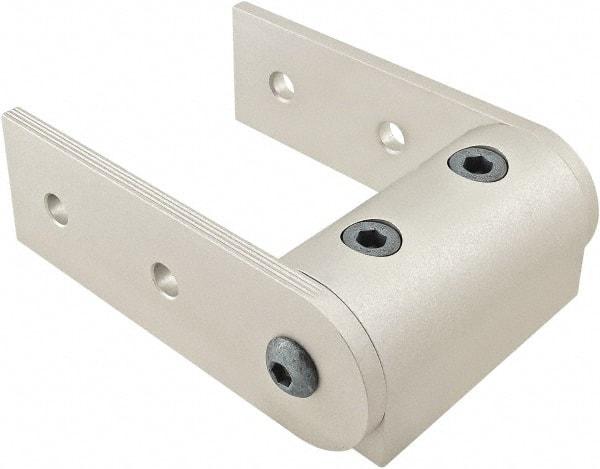 80/20 Inc. - 40mm Wide, Open Shelving Universal Pivot Nub Assembly - Aluminum, Clear Anodized Finish, 120mm Long, Use with 40 Series & Bolt Kit 75-3422 - USA Tool & Supply