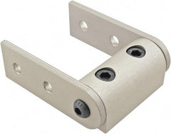 80/20 Inc. - 25mm Wide, Open Shelving Universal Pivot Nub Assembly - Aluminum, Clear Anodized Finish, 75mm Long, Use with 25 Series & Bolt Kit 75-3404 - USA Tool & Supply