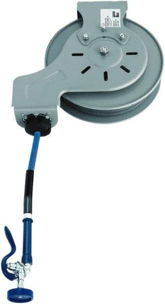 T&S Brass - 15' Spring Retractable Hose Reel - 300 psi, Hose Included - USA Tool & Supply