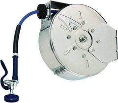 T&S Brass - 30' Spring Retractable Hose Reel - 300 psi, Hose Included - USA Tool & Supply