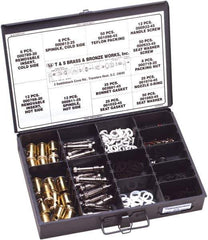 T&S Brass - 267 Pieces Boxed Faucet Repair Kit - Master Parts Kit Style - USA Tool & Supply