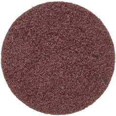 Merit Abrasives - 1" Disc Diam, 60 Grit, Aluminum Oxide Quick Change Disc - Type S Attaching System, Coated, Brown, 40,000 RPM, ALO Series - USA Tool & Supply