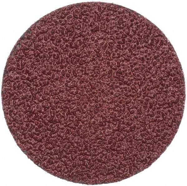 Merit Abrasives - 2" Disc Diam, 36 Grit, Aluminum Oxide Quick Change Disc - Type R Attaching System, Coated, Brown, 30,000 RPM, ALO Series - USA Tool & Supply