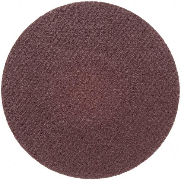 Merit Abrasives - 1-1/2" Disc Diam, 320 Grit, Aluminum Oxide Quick Change Disc - Type R Attaching System, Coated, Brown, 30,000 RPM, ALO Series - USA Tool & Supply
