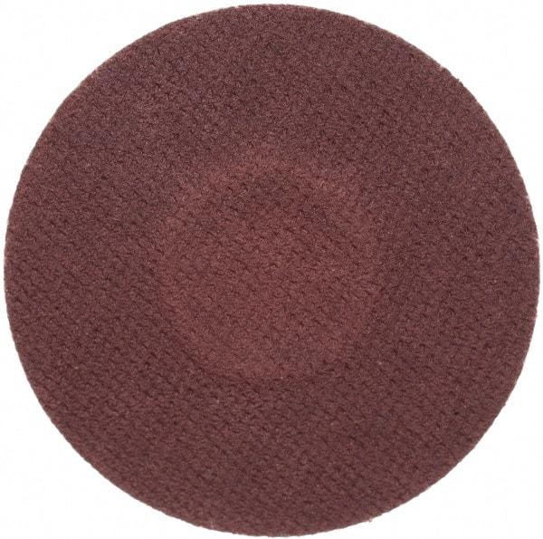 Merit Abrasives - 1-1/2" Disc Diam, 240 Grit, Aluminum Oxide Quick Change Disc - Type R Attaching System, Coated, Brown, 30,000 RPM, ALO Series - USA Tool & Supply
