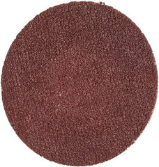 Merit Abrasives - 1-1/2" Disc Diam, 120 Grit, Aluminum Oxide Quick Change Disc - Type R Attaching System, Coated, Brown, 30,000 RPM, ALO Series - USA Tool & Supply