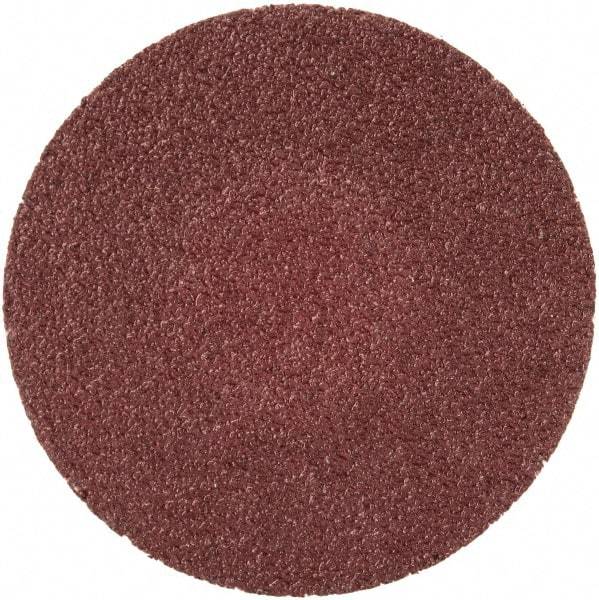 Merit Abrasives - 1-1/2" Disc Diam, 100 Grit, Aluminum Oxide Quick Change Disc - Type R Attaching System, Coated, Brown, 30,000 RPM, ALO Series - USA Tool & Supply