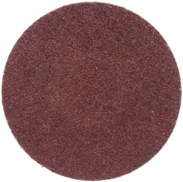 Merit Abrasives - 1-1/2" Disc Diam, 80 Grit, Aluminum Oxide Quick Change Disc - Type R Attaching System, Coated, Brown, 30,000 RPM, ALO Series - USA Tool & Supply