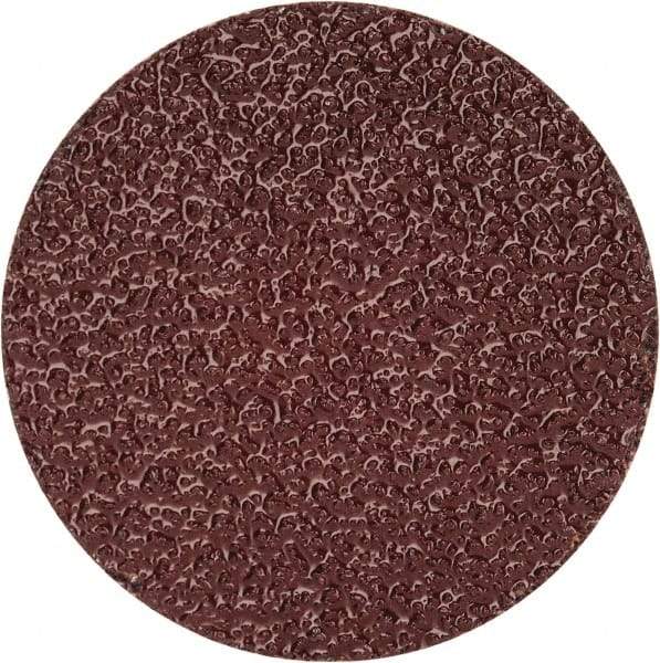 Merit Abrasives - 1-1/2" Disc Diam, 50 Grit, Aluminum Oxide Quick Change Disc - Type R Attaching System, Coated, Brown, 30,000 RPM, ALO Series - USA Tool & Supply
