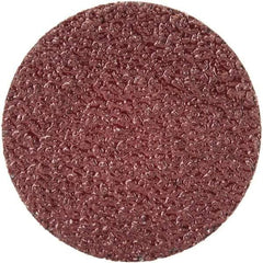 Merit Abrasives - 1-1/2" Disc Diam, 40 Grit, Aluminum Oxide Quick Change Disc - Type R Attaching System, Coated, Brown, 30,000 RPM, ALO Series - USA Tool & Supply