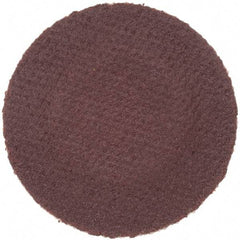 Merit Abrasives - 1" Disc Diam, 320 Grit, Aluminum Oxide Quick Change Disc - Type R Attaching System, Coated, Brown, 40,000 RPM, ALO Series - USA Tool & Supply