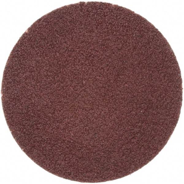 Merit Abrasives - 1" Disc Diam, 120 Grit, Aluminum Oxide Quick Change Disc - Type R Attaching System, Coated, Brown, 40,000 RPM, ALO Series - USA Tool & Supply
