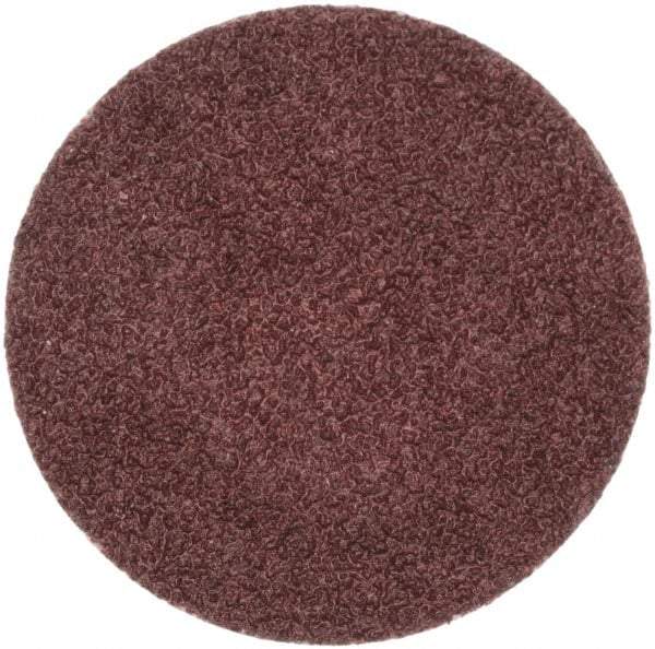Merit Abrasives - 1" Disc Diam, 80 Grit, Aluminum Oxide Quick Change Disc - Type R Attaching System, Coated, Brown, 40,000 RPM, ALO Series - USA Tool & Supply
