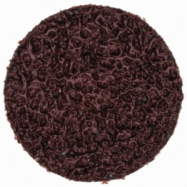 Merit Abrasives - 1" Disc Diam, 36 Grit, Aluminum Oxide Quick Change Disc - Type R Attaching System, Coated, Brown, 40,000 RPM, ALO Series - USA Tool & Supply