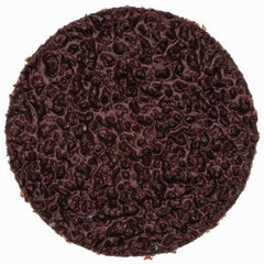 Merit Abrasives - 1" Disc Diam, 36 Grit, Aluminum Oxide Quick Change Disc - Type R Attaching System, Coated, Brown, 40,000 RPM, ALO Series - USA Tool & Supply
