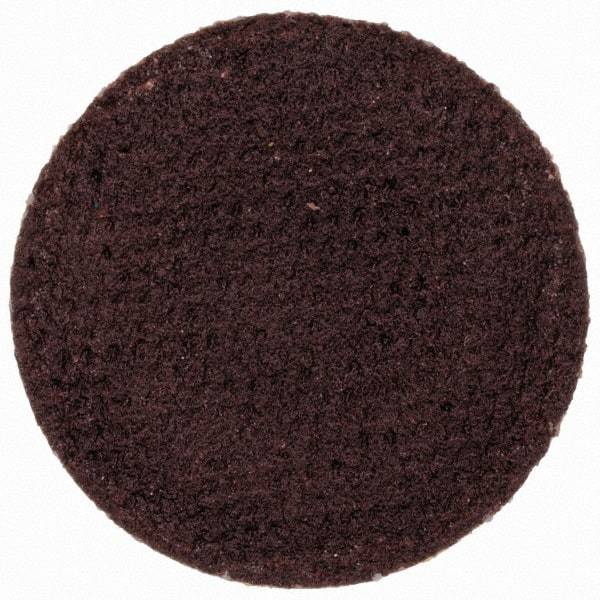 Merit Abrasives - 3/4" Disc Diam, 240 Grit, Aluminum Oxide Quick Change Disc - Type R Attaching System, Coated, Brown, 40,000 RPM, ALO Series - USA Tool & Supply