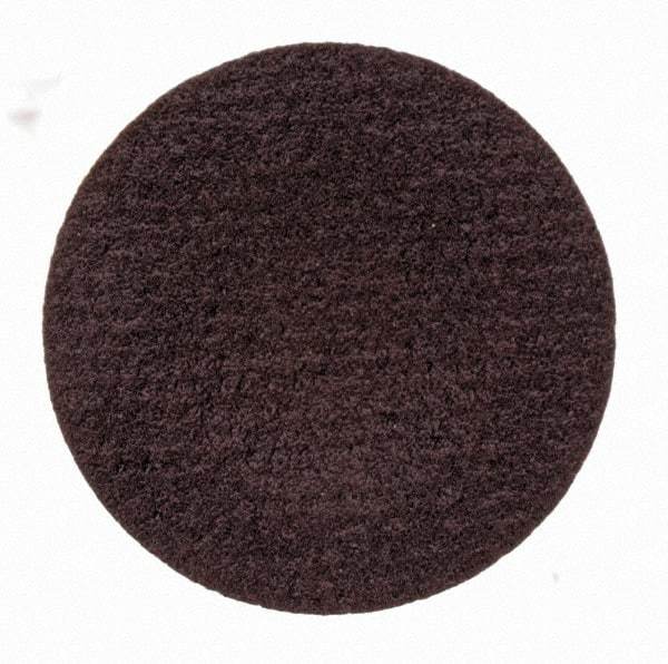 Merit Abrasives - 3/4" Disc Diam, 320 Grit, Aluminum Oxide Quick Change Disc - Type S Attaching System, Coated, Brown, 40,000 RPM, ALO Series - USA Tool & Supply