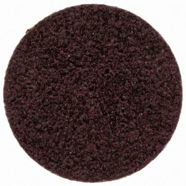 Merit Abrasives - 3/4" Disc Diam, 80 Grit, Aluminum Oxide Quick Change Disc - Type S Attaching System, Coated, Brown, 40,000 RPM, ALO Series - USA Tool & Supply