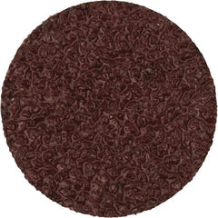 Merit Abrasives - 3/4" Disc Diam, 40 Grit, Aluminum Oxide Quick Change Disc - Type S Attaching System, Coated, Brown, 40,000 RPM, ALO Series - USA Tool & Supply