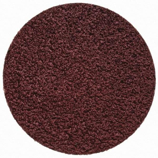 Merit Abrasives - 1-1/2" Disc Diam, 60 Grit, Aluminum Oxide Quick Change Disc - Type R Attaching System, Coated, Brown, 30,000 RPM, ALO Series - USA Tool & Supply