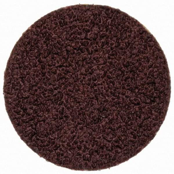 Merit Abrasives - 3/4" Disc Diam, 80 Grit, Aluminum Oxide Quick Change Disc - Type R Attaching System, Coated, Brown, 40,000 RPM, ALO Series - USA Tool & Supply