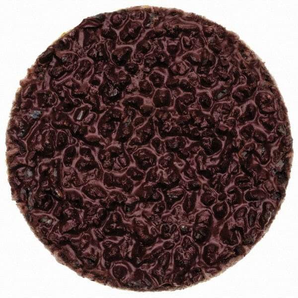 Merit Abrasives - 3/4" Disc Diam, 36 Grit, Aluminum Oxide Quick Change Disc - Type R Attaching System, Coated, Brown, 40,000 RPM, ALO Series - USA Tool & Supply