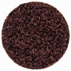 Merit Abrasives - 3/4" Disc Diam, 36 Grit, Aluminum Oxide Quick Change Disc - Type R Attaching System, Coated, Brown, 40,000 RPM, ALO Series - USA Tool & Supply