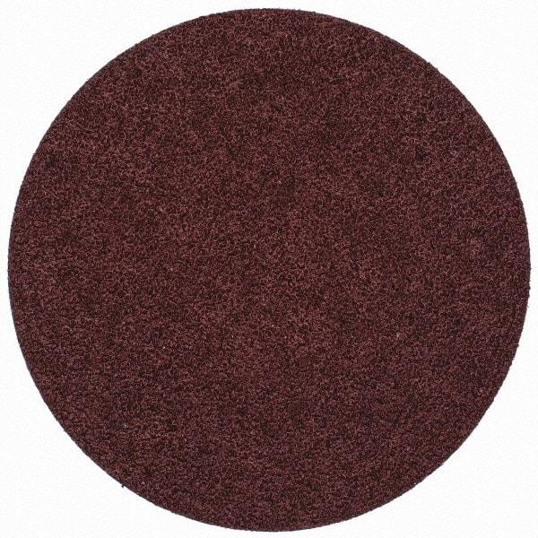 Merit Abrasives - 3" Disc Diam, 60 Grit, Aluminum Oxide Quick Change Disc - Type S Attaching System, Coated, Brown, 20,000 RPM, ALO Series - USA Tool & Supply