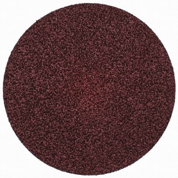 Merit Abrasives - 3" Disc Diam, 36 Grit, Aluminum Oxide Quick Change Disc - Type S Attaching System, Coated, Brown, 20,000 RPM, ALO Series - USA Tool & Supply