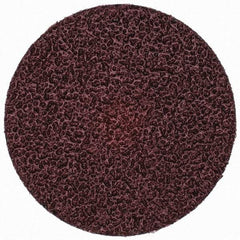 Merit Abrasives - 3" Disc Diam, 24 Grit, Aluminum Oxide Quick Change Disc - Type S Attaching System, Coated, Brown, 20,000 RPM, ALO Series - USA Tool & Supply