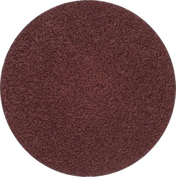 Merit Abrasives - 3" Disc Diam, 40 Grit, Aluminum Oxide Quick Change Disc - Type P Attaching System, Coated, Brown, 20,000 RPM, ALO Series - USA Tool & Supply