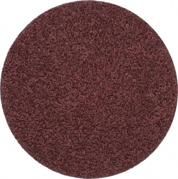 Merit Abrasives - 3" Disc Diam, 36 Grit, Aluminum Oxide Quick Change Disc - Type P Attaching System, Coated, Brown, 20,000 RPM, ALO Series - USA Tool & Supply