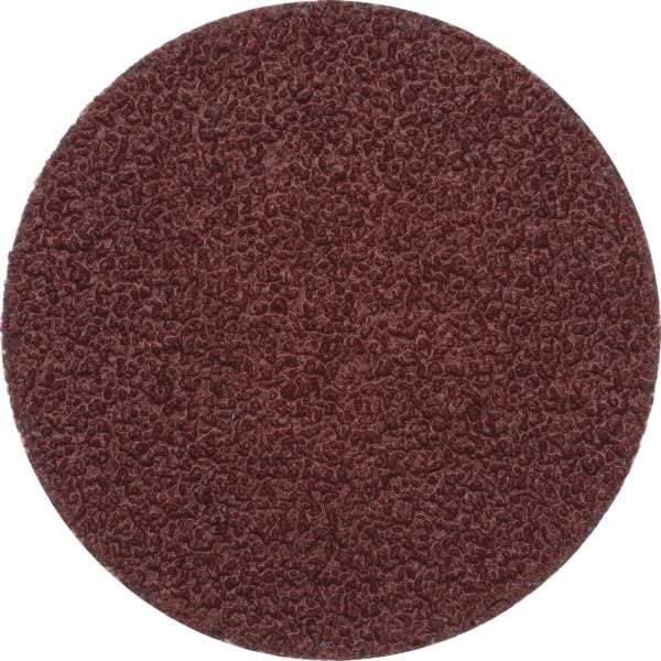 Merit Abrasives - 2" Disc Diam, 40 Grit, Aluminum Oxide Quick Change Disc - Type P Attaching System, Coated, Brown, 30,000 RPM, ALO Series - USA Tool & Supply