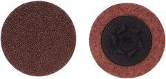 Merit Abrasives - 2" Disc Diam, 24 Grit, Aluminum Oxide Quick Change Disc - Type P Attaching System, Coated, Brown, 30,000 RPM, ALO Series - USA Tool & Supply