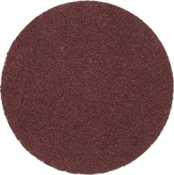 Merit Abrasives - 1-1/2" Disc Diam, 100 Grit, Aluminum Oxide Quick Change Disc - Type P Attaching System, Coated, Brown, 30,000 RPM, ALO Series - USA Tool & Supply