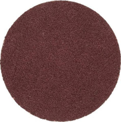 Merit Abrasives - 1-1/2" Disc Diam, 100 Grit, Aluminum Oxide Quick Change Disc - Type P Attaching System, Coated, Brown, 30,000 RPM, ALO Series - USA Tool & Supply