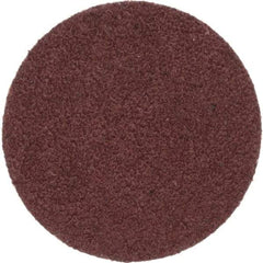 Merit Abrasives - 1-1/2" Disc Diam, 60 Grit, Aluminum Oxide Quick Change Disc - Type P Attaching System, Coated, Brown, 30,000 RPM, ALO Series - USA Tool & Supply